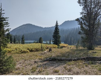 Hiking Trail To Small Mountain Lake