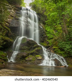 Hiking In Western North Carolina Has Its Rewards. Upper Catawba Falls Is Such A Place. The Hike Is Hard As Using A Rope To Pull Yourself Up Is Part Of Getting There. But The Beauty Makes It Worth It.