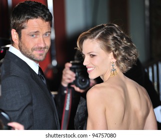 Hilary Swank Gerard Butler World Premiere Stock Photo 94757080