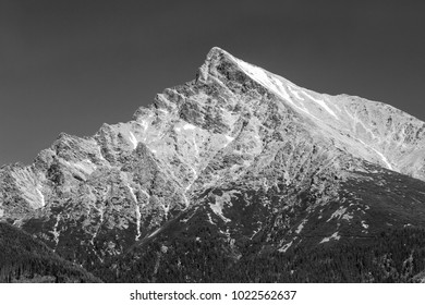 Hill Krivan (2494m),symbol of Slovakia in High Tatras mountains, Slovakia