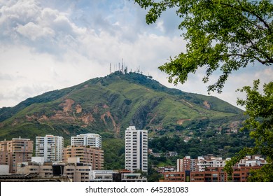 Hill of Three Crosses (Cerro de Las Tres Cruces) and Cali city view - Cali, Colombia