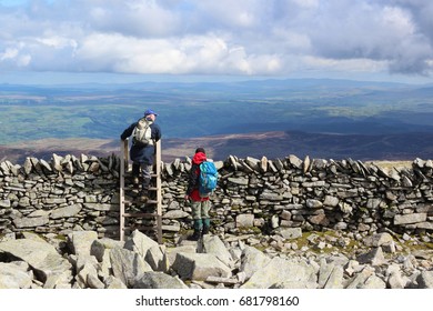 Hill Walking In Snowdonia In Wales, UK