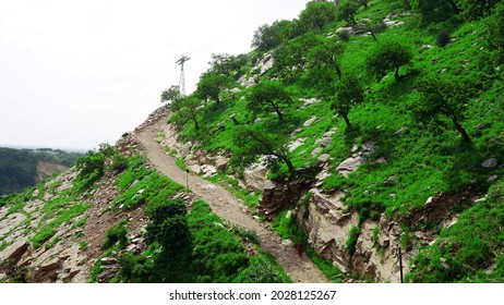 Hill Way Landscape Some Where On Mountains Of Aravalli Range