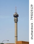 Hillbrow Tower over downtown Johannesburg, South Africa