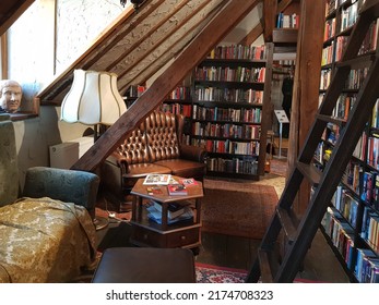 Hillesheim, Germany - April, 2022: Huge Library Full Of Books