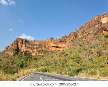 Hills In Chapada Dos Guimarães In The State Of Mato Grosso In Brazil