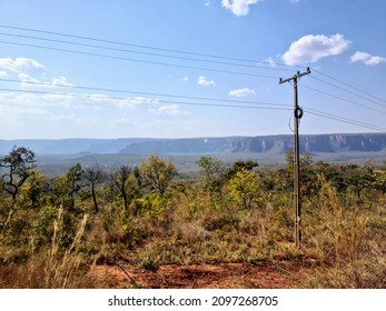 Hills In Chapada Dos Guimarães In The State Of Mato Grosso In Brazil