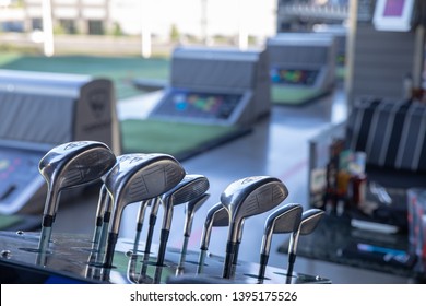 Hillsboro, Oregon - May 11, 2019 : TopGolf, Entertainment venue with swanky lounge with drinks & games