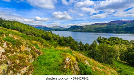 Hillside View Looking Over Derwentwater, The Lake District, Cumbria, England