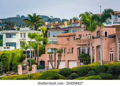 Hilltop houses in La Jolla, California.