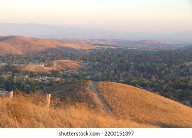 A Hilltop Overlook Of San Ramon Valley In Northern California