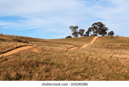 Hilly Country Road. Tablelands Near Oberon. New South Wales. Australia.