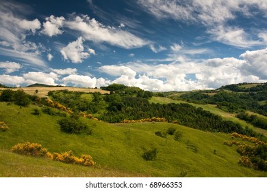 Hilly Countryside Of Le Marche, Italy