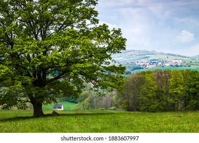 The Hilly Landscape Of Upper Lusatia.