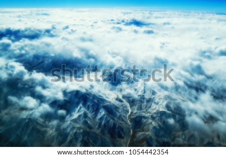 Similar – Image, Stock Photo above the clouds