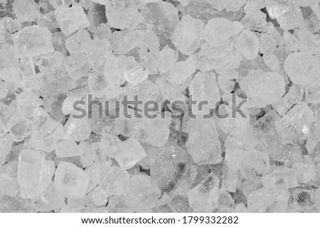 Himalaya Salt Flakes in Different Monochrome High Resolution Photo in Background Wallpaper Macro Black and White