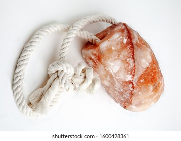 Himalayan Mineral Salt Lick On Rope Horse