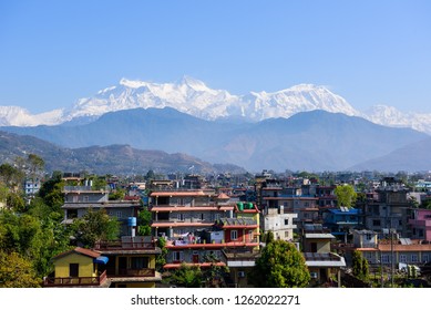Himalayan Mountain View Annapurna at Pokhra city in Nepal