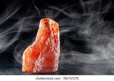 Himalayan Pink Rock Salt Crystal. Healthy Eating Mineral Rich Nutritional Superfood. Nutrition, Health And Well Being With This Natural Food Supplement In The Spotlight.