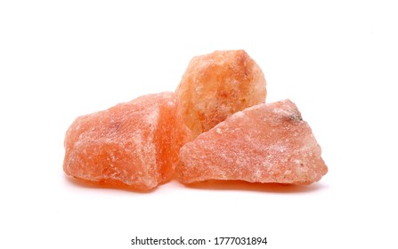 Himalayan Rock Salt Isolated On White Background