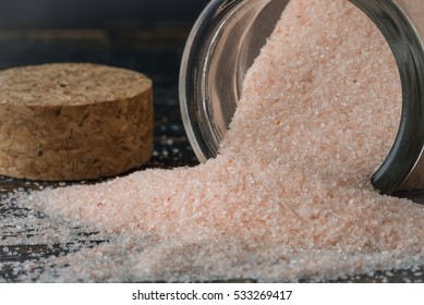 Himalayan Sea Salt Spilled from a Spice Jar - Powered by Shutterstock