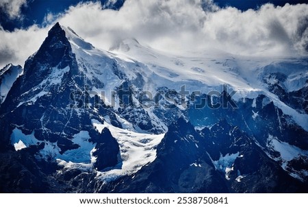 Similar – Monte Rosa and Lyskamm mountain panorama from Gornergrat