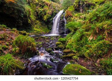 Hindhope Linn Waterfall, Redesdale Forest