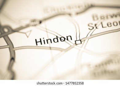 Hindon. United Kingdom On A Geography Map