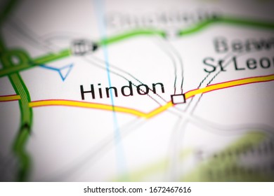 Hindon. United Kingdom On A Geography Map