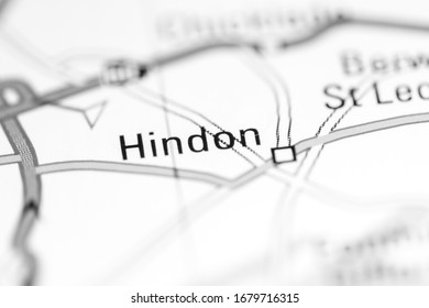 Hindon. United Kingdom On A Geography Map