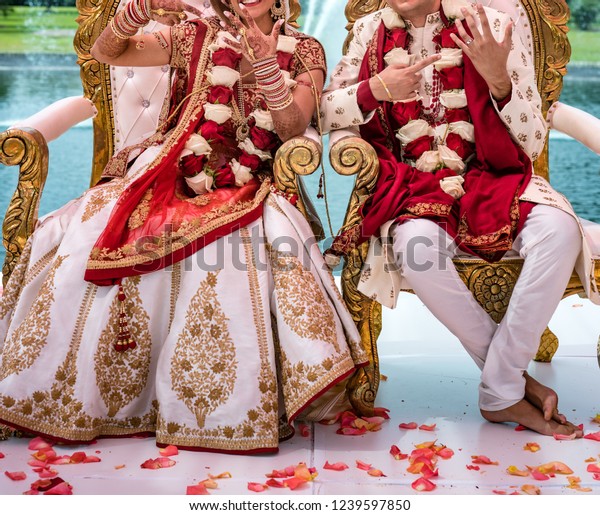 Hindu Bride Groom Pool Side Photo Stock Photo Edit Now