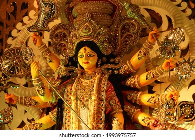 Hindu Goddess Durga Maa White Crown Stock Photo 1993975757 | Shutterstock