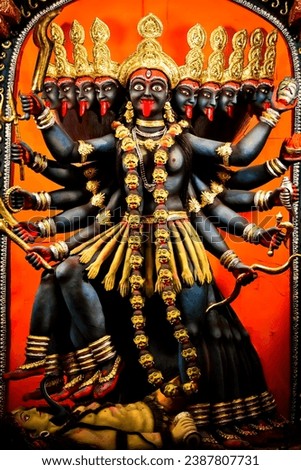 Hindu Goddess mother Kali, Kali puja festival, bengali cultural festival, worship of Goddess Kali