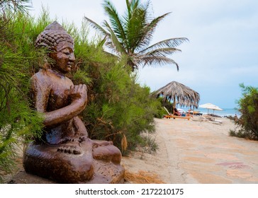 Hindu Statue On The Beach