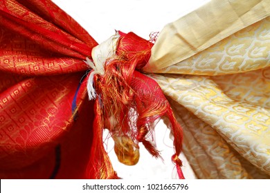 Hindu Wedding Knot Tied With Man And Woman Dress