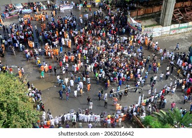 Hindus Stage A Demonstration In Dhaka, Bangladesh, On October 18, 2021, To Protest Against The Fresh Religious Violence Against Hindus In The Country.



