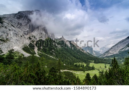 Similar – Der Weg zum Wetterstein