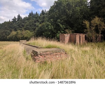 Hinton-in-the-Hedges. Oxfordshire. England. August. 20. 2019. Looks Like Second Wold Second World War Bunkers Not Listed On The Map Near RAF Airfield