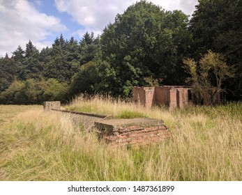 Hinton-in-the-Hedges. Oxfordshire. England. August. 20. 2019. Looks Like Second Wold Second World War Bunkers Not Listed On The Map Near RAF Airfield