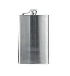 Hip Flask Alcohol Container Metal Iron Isolated On White Background. Stainless Hip Flask Isolated .
Metal Hip Flask Isolated On White Background.