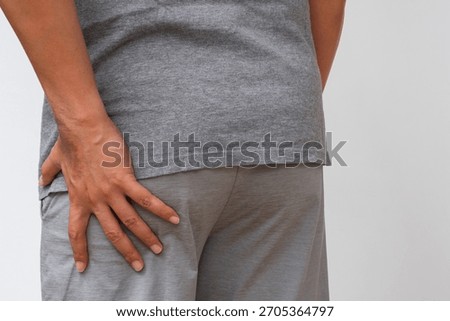 Hip and glute pain relief—targeted therapy for sciatica, piriformis syndrome, or muscle strain. Ideal for medical ads with copy space.