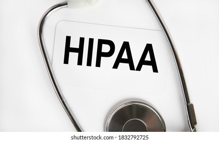 HIPAA Compliance Form On A Clipboard. Medical Privacy Concept.