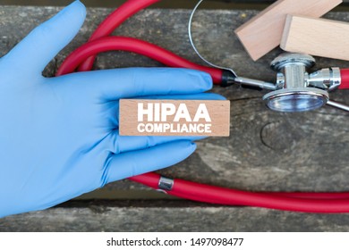 Hipaa Compliance. Insurance Health Compliant Regulations Data Privacy Government Concept.