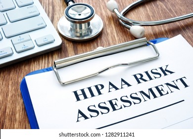 Hipaa Risk Assessment Form And Stethoscope.