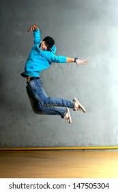 Hip-hop style dancer showing his dancing element