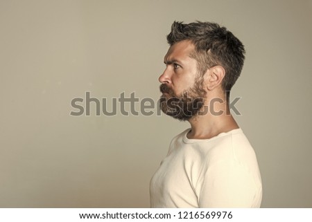 Image, Stock Photo Portrait of a casual bearded man