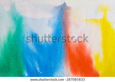 hires close up water color painting on watercolor paper texture using for background