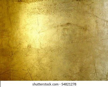 Hi-res Gold Grunge Background, Raster Illustration