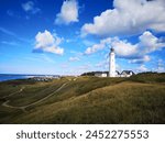 Hirtshals lighthouse, in north Denmark 