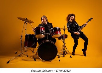 Rock Music Band Performing Female Guitarist Stock Photo 1938848485 ...